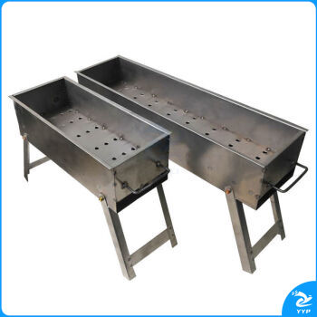 烧烤架家用烧烤炉木炭烧烤架子户外烧烤 羊肉串炉 烧烤套餐架子 50*15带腿