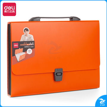 得力5880 A4/13格风风琴包(混)(只)