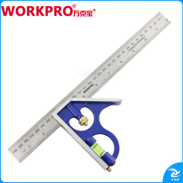 钢盾S079007铝合金尺座不锈钢角尺200mm(把)