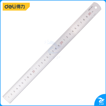 得力工具 DL8030 钢直尺300mm (单位：把)