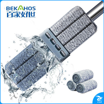 简易免手洗平板拖把 拖把家用一拖净免手洗2023懒人平板地拖布吸水墩布洗车拖地神器