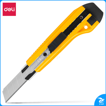 得力2041美工刀0.5*18*100mm(黄色)(单位：把)