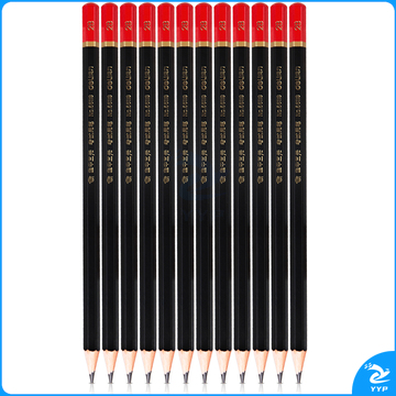 得力58119-2B铅笔(红)(12支/盒)（单位：盒）