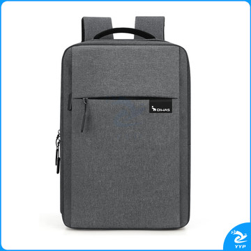 爱华仕双肩背包男大容量电脑包多功能商务出差女防泼水背包 4449灰色