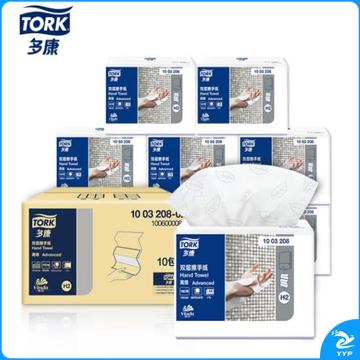 多康(TORK)抽纸2层180张*10包擦手纸 酒店厨房餐厅卫生间 整箱销售
