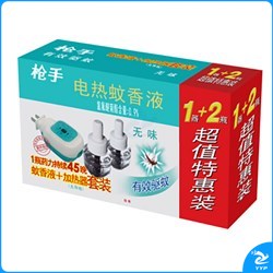 枪手   电热蚊香液套装(1器+2液)