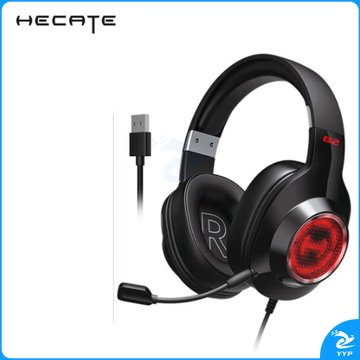 漫步者（EDIFIER）HECATE G2专业版USB7.1声道游戏耳机电竞耳麦头戴式电脑网课办公麦克风吃鸡耳机带线控 黑色