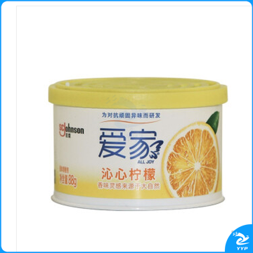 爱家固体清香剂70g柠檬香空气清新剂芳香剂 沁心柠檬70g*1盒