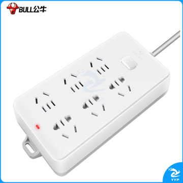 公牛接线板GN-109K 3米线 6位总控