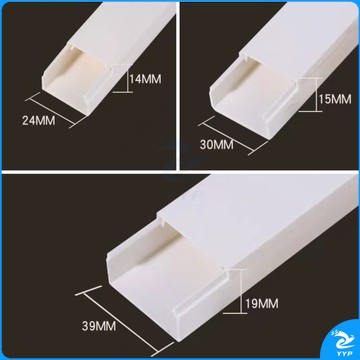 PVC阻燃绝缘穿线管PVC线槽A管30*15mm*2M