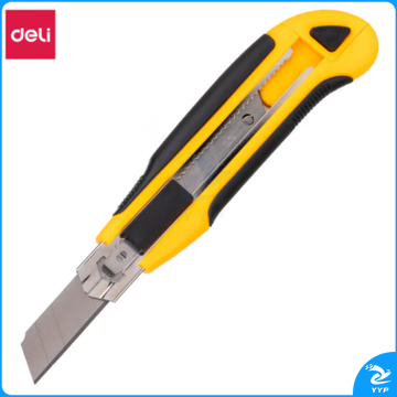 得力(deli)三连发储刀式美工刀 办公家用裁纸刀 /壁纸刀 2064