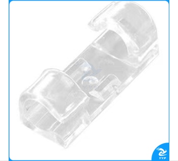 HKL-153 理线器 固定夹线卡子 网线收纳整理器 数据线固线器自粘线卡7-11mm 透明 10个