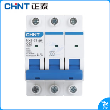 正泰 NXB-63-3P-C63 空气开关 过载空气开关 3P 63A