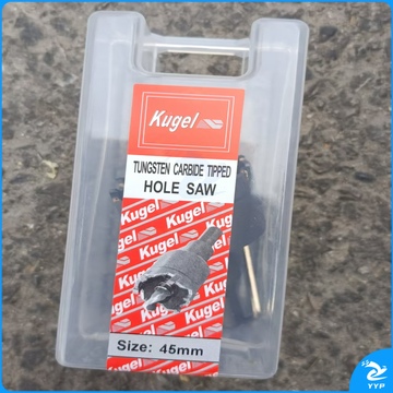 不锈钢硬质合金金属开孔器钻头45mm合金螺丝导钻弹簧扩孔