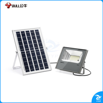 公牛 LED投光灯太阳能户外庭院照明 超亮射灯IP65庭院室外灯室外灯 太阳能款100w 防水|工程|工地|工业
