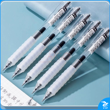 作业神器刷题专用st笔头按动中性笔学生考试大容量签字笔6支装