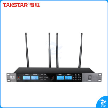 得胜（TAKSTAR） UC-4R无线话筒一拖四会议麦克风鹅颈手持领夹主持家庭ktv话筒会议麦克风 UC-4R主机