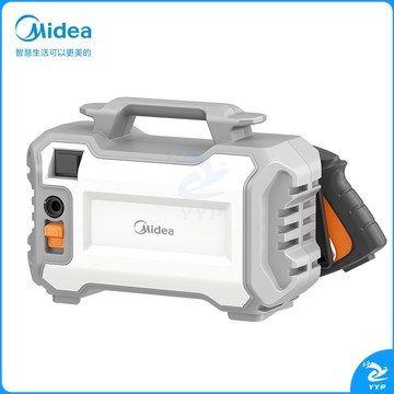 美的Midea 高压洗车机家用高压水枪 洗车水枪 洗车神器大功率洗车泵清洗机MQJ10-04GW 耐用感应电机/豪华延长版+13米出水管