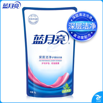 蓝月亮   深层洁净护理洗衣液袋装500g（自然清香）补充装