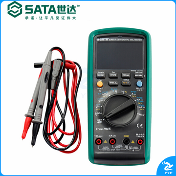 世达（SATA) 03075 黑晶高亮智能真有效值万用表（偏远区域下单请电话咨询）