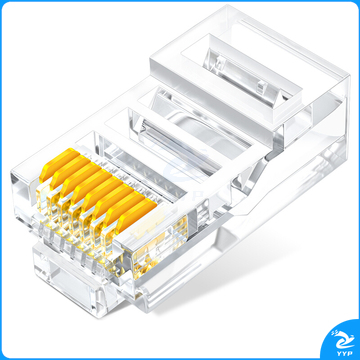 山泽(SAMZHE)超五类水晶头超5类RJ45网络水晶头8P8C电脑宽带网线接头Cat5e水晶头100个/盒 5100CJ 