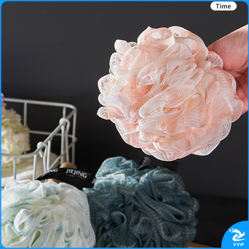 浴球搓澡二合一两用超柔软欲求高级沐浴球大号起泡洗澡浴花颜色随机【50g】