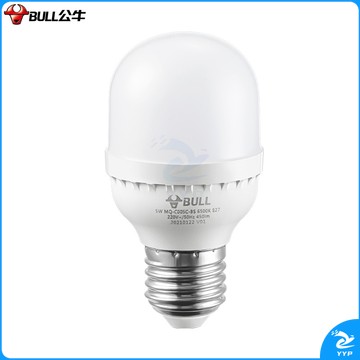 公牛 LED灯泡高亮球泡螺旋螺口白光柱形灯厂房车间商超食堂 50W球泡白光6500KE27螺口