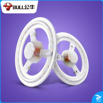 公牛led吸顶灯板灯芯圆环三色灯盘客厅卧室餐厅贴片灯珠灯管节能光源高亮 24w/三色变光 物业|工程|工地|工业