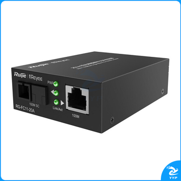 锐捷 RG-FC11-20A光纤收发器 百兆非网管型 20公里 单模单纤 A端