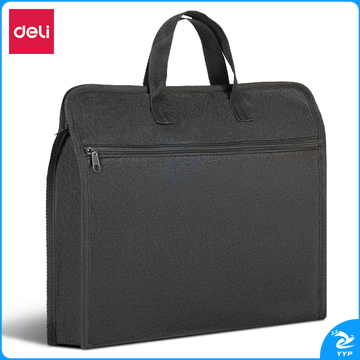 得力63753手提拉链袋(黑色)(个)