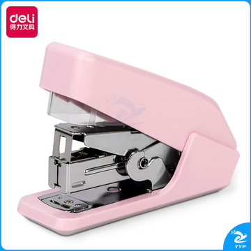 得力（deli）0460欧阳娜娜代言款订书机(浅红)(一订书机一PET盒)