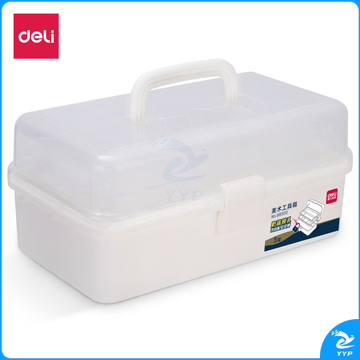 得力68302_中号美术工具箱(白色)(个)