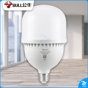 公牛（BULL）LED灯泡高亮球泡螺旋螺口白光柱形灯厂房车间商超食堂 40W球泡白光6500KE27螺口