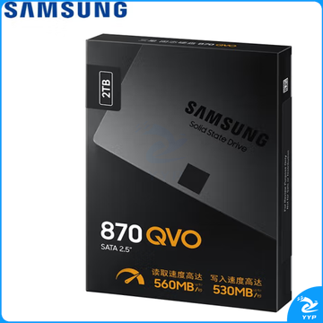 三星（SAMSUNG）2TB SSD固态硬盘 SATA3.0接口 870 QVO（MZ-77Q2T0B ） 