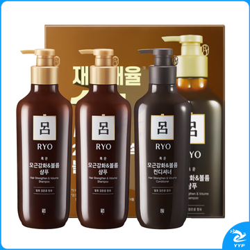 吕(Ryo)棕吕固发洗护礼盒(550ml洗发水*2+550ml护发素*1)棕吕礼盒