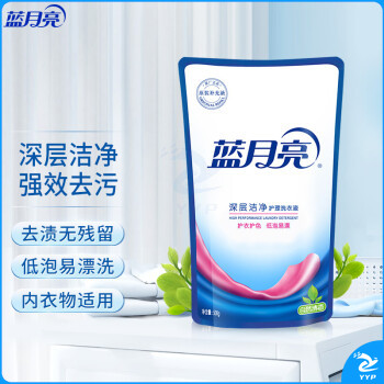 蓝月亮 深层洁净护理洗衣液袋装500g（自然清香）补充装