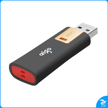 爱国者(aigo)32GB USB3.0 U盘 L8302写保护 黑色 防病毒入侵 防误删 高速读写U盘