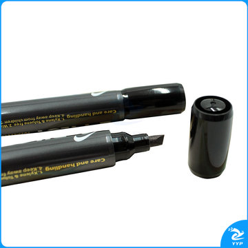 百乐（PILOT）SCA-400-B-CHN 油性箱头笔 B咀 4MM 黑色（堑刀型）