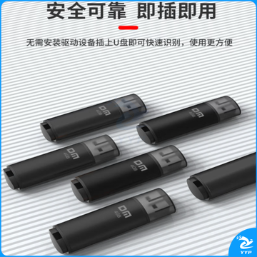大迈（DM）4GB 8GB USB2.0 U盘 PD204黑色 招标投标小u盘
