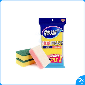 妙洁 MHSC3 妙洁海绵百洁布 3片