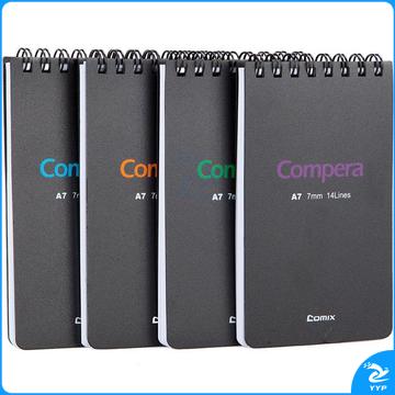 齐心 CPA7507 Compera 双螺旋PP面本 A7 5页混色