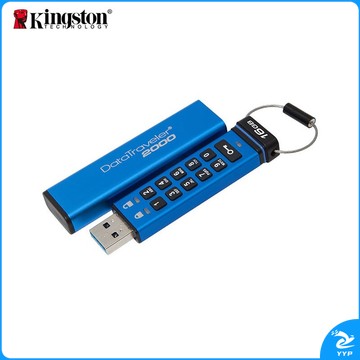金士顿 128GB USB3.1 U盘 DT2000 读速135MB/s 256位AES硬件数字加密