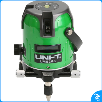 优利德(UNI-T)红外线水平仪绿光2/3/5线激光投线仪高精度室外强光可视 绿光2线+锂电 LM520G