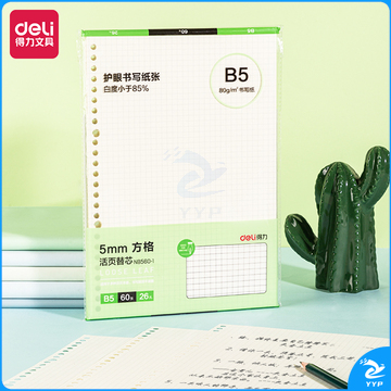 得力NB560-1活页替芯(方格)(本)