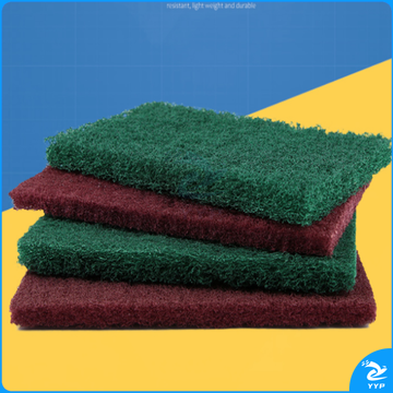 除锈打磨百洁布片 清洁布不锈钢金属拉丝尼龙片绿色 195*120*15mm（10片）