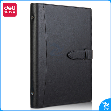 得力22801记事本250mm*175mm(黑色)(本)