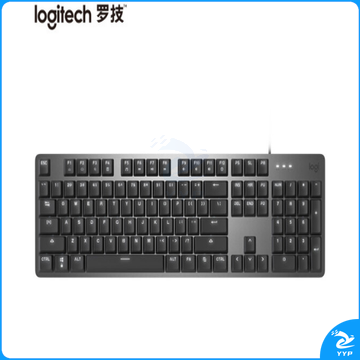 罗技（Logitech）K845 机械键盘 有线键盘 游戏办公键盘 104键 全尺寸 单光 黑色 TTC轴 红轴 