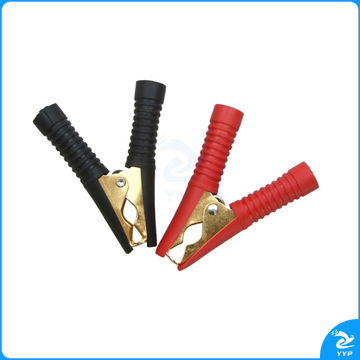 鳄鱼夹子护套夹小电瓶电线电源夹纯铜接搭电测试夹