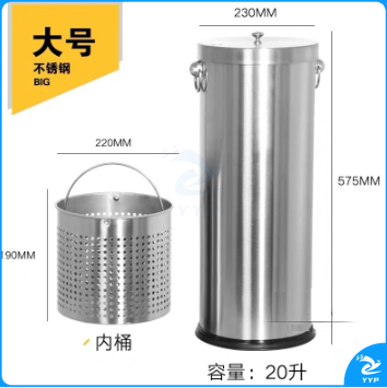 不锈钢茶水桶茶渣桶大号排水桶废水桶