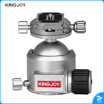 劲捷(KINGJOY)T50X 单反相机稳定拍摄三脚架适用铝合金全景球形云台 【球型云台】